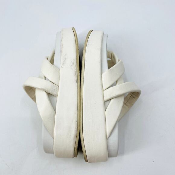 Dries Van Noten White Leather Platform Sneakers - Picture 4 of 7